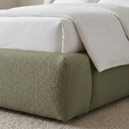 Boxspring met Opbergruimte - Milano - Groen