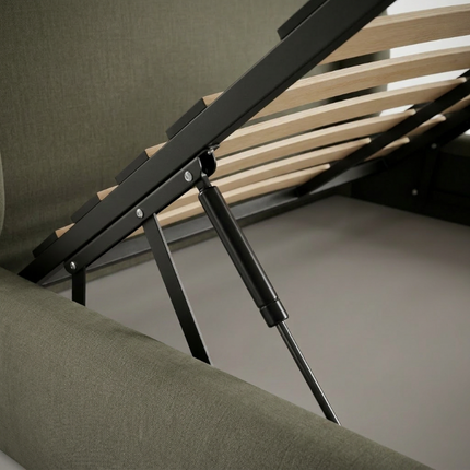 Boxspring met Opbergruimte - Milano - Groen