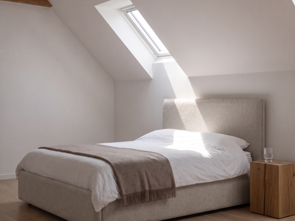 Boxspring met opbergruimte Modena - Beige