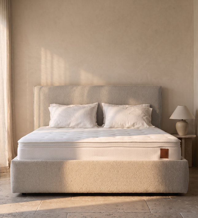 Boxspring met opbergruimte Modena - Beige