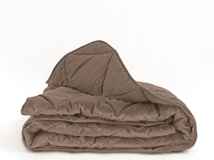 Lazy Dekbed Zonder Overtrek - Velvet - Taupe/Bruin