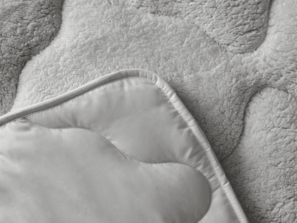 Lazy Dekbed Zonder Overtrek - Teddy - Grijs