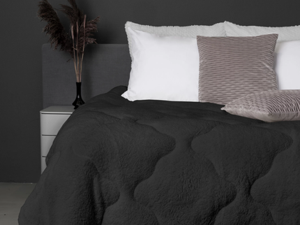 Lazy Dekbed Zonder Overtrek - Antraciet