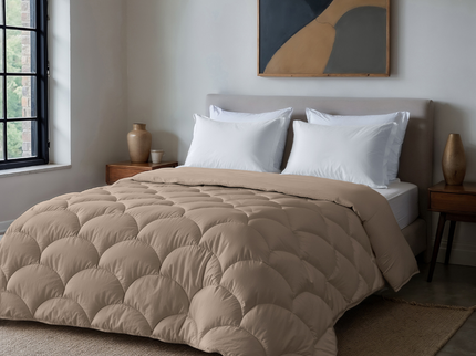 Lazy Dekbed Zonder Overtrek - Uni - Taupe