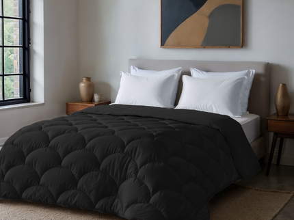 Lazy Dekbed Zonder Overtrek - Uni - Zwart