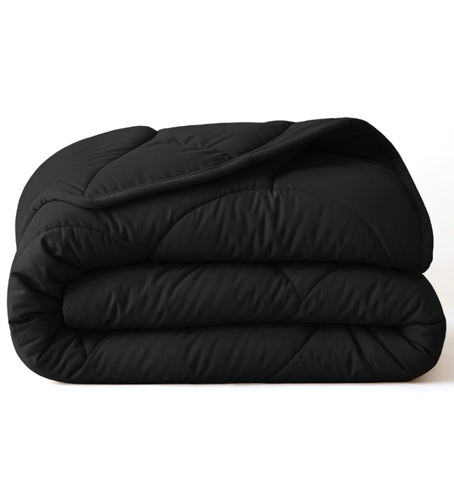 Lazy Dekbed Zonder Overtrek - Uni - Zwart