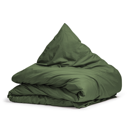 Dekbedovertrek Percale Katoen Uni - Groen