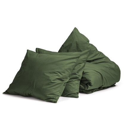 Dekbedovertrek Percale Katoen Uni - Groen