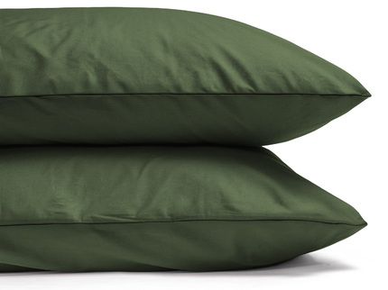 Dekbedovertrek Percale Katoen Uni - Groen