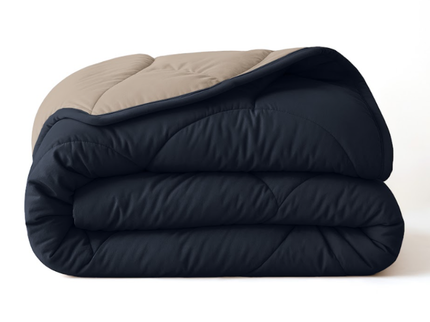 Lazy Dekbed Zonder Overtrek - Double Face - Antraciet  / Taupe