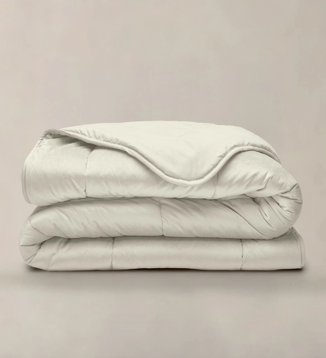Lazy Dekbed Zonder Overtrek - Velvet - Crème