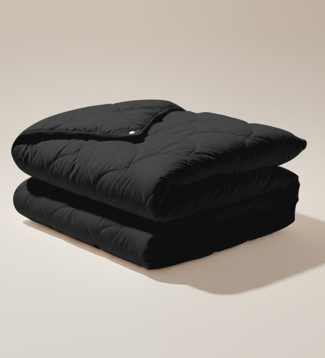 Easy Dekbed Zonder Overtrek - 4 Seizoenen - Zwart