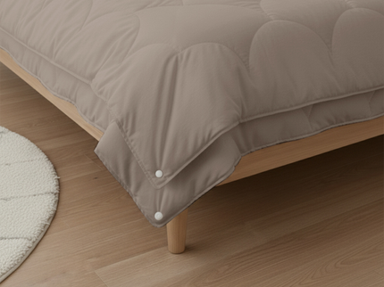 Easy Dekbed Zonder Overtrek - 4 Seizoenen - Taupe