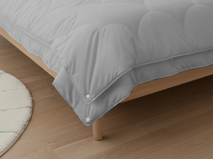 Easy Dekbed Zonder Overtrek - 4 Seizoenen - Grijs