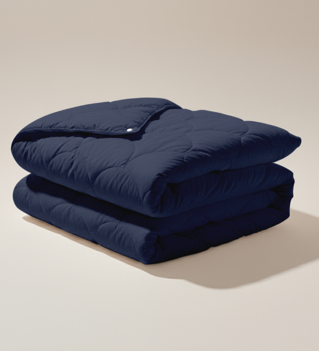 Easy Dekbed Zonder Overtrek - 4 Seizoenen - Navy