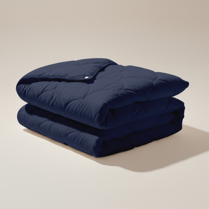 Easy Dekbed Zonder Overtrek - 4 Seizoenen - Navy