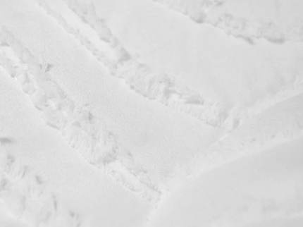 Easy Dekbed Zonder Overtrek - Japandi Waves - Wit