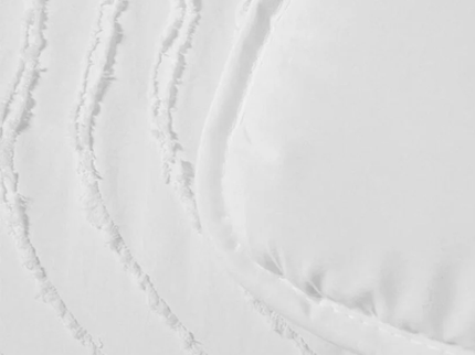 Easy Dekbed Zonder Overtrek - Japandi Waves - Wit