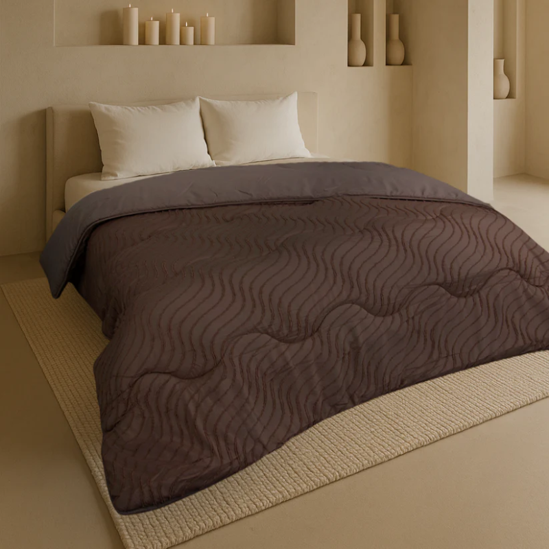 Satin d'Or dekbedovertrek Westfield Koper Bruin Satin d'Or dekbedovertrek Westfield Koper Bruin