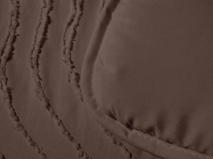 Easy Dekbed Zonder Overtrek -  Japandi Waves - Bruin