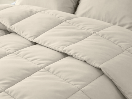 Lazy Dekbed Zonder Overtrek - Percale Katoen - Beige