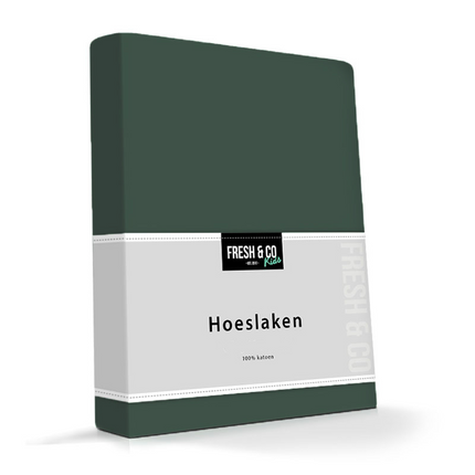 Kinder Hoeslaken - Katoen Jersey Stretch - Groen