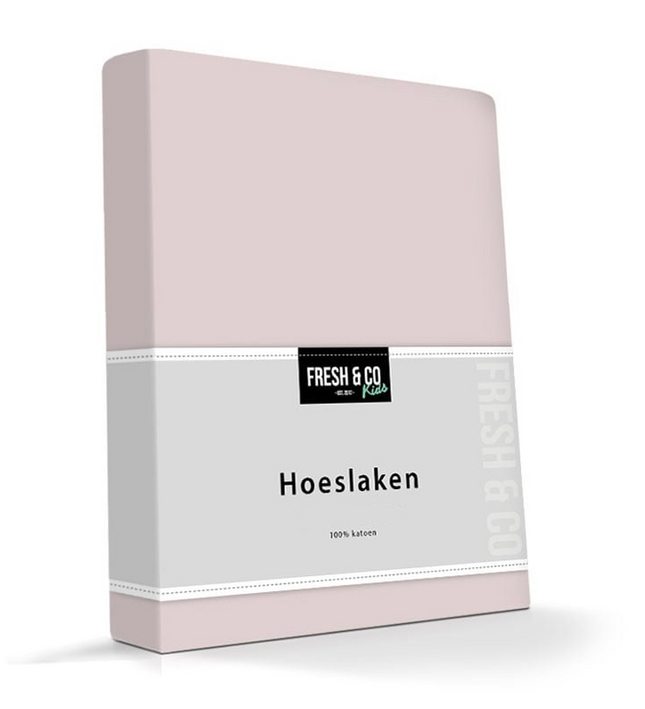 Kinder Hoeslaken - Katoen Jersey Stretch - Roze