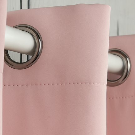 Gordijnen Verduisterend & Isolerend - Haken of Ringen - Oud Roze