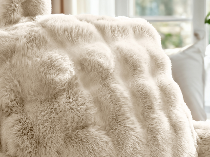 Kussen Bedsteun Pompom - Beige