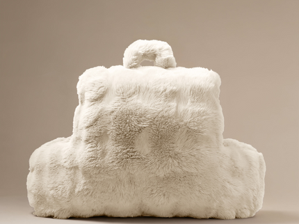 Kussen Bedsteun Pompom - Beige