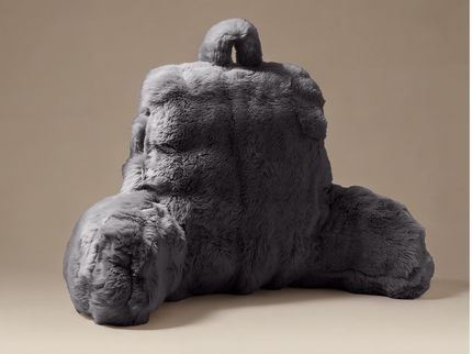 Kussen Bedsteun Pompom - Antraciet