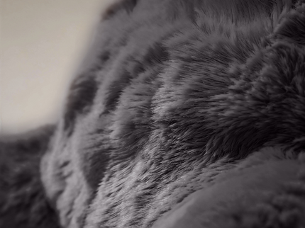 Kussen Bedsteun Pompom - Antraciet