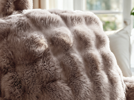 Kussen Bedsteun Pompom - Taupe