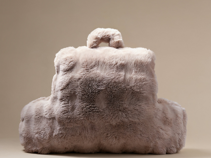 Kussen Bedsteun Pompom - Taupe