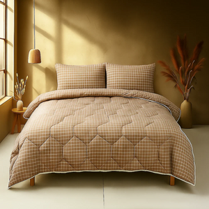 Easy Dekbed Squares - Taupe