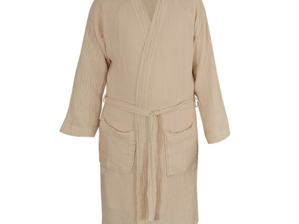 Badjas Mousseline Katoen - Beige