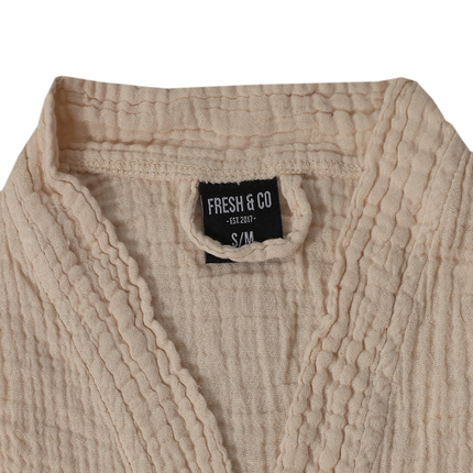Badjas Mousseline Katoen - Beige