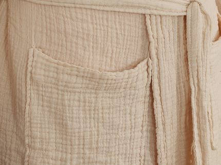 Badjas Mousseline Katoen - Beige