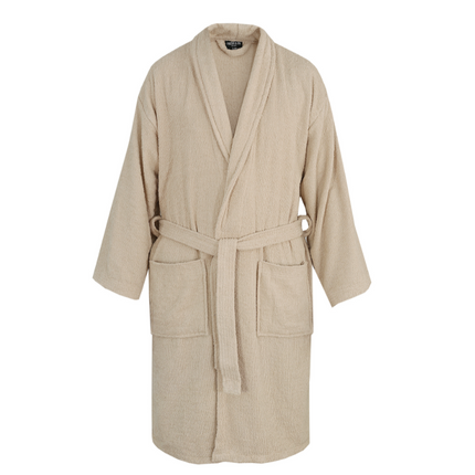 Luxe Badjas Katoen - Beige