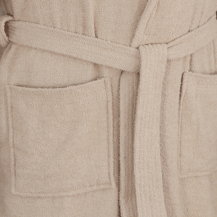 Luxe Badjas Katoen - Beige