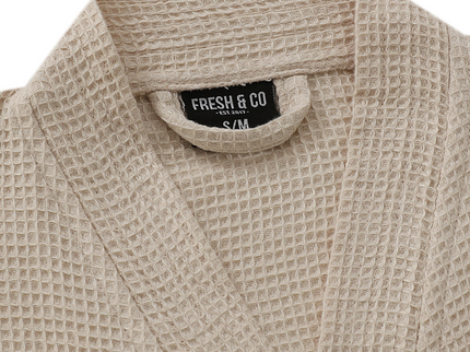 Badjas Wafel Katoen - Beige