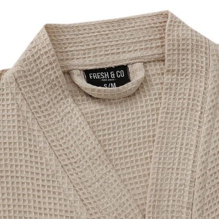 Badjas Wafel Katoen - Beige