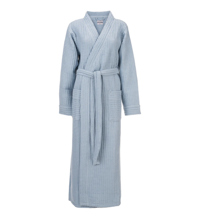 Luxe Wafel Badjas - Ice Blue