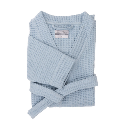 Luxe Wafel Badjas - Ice Blue