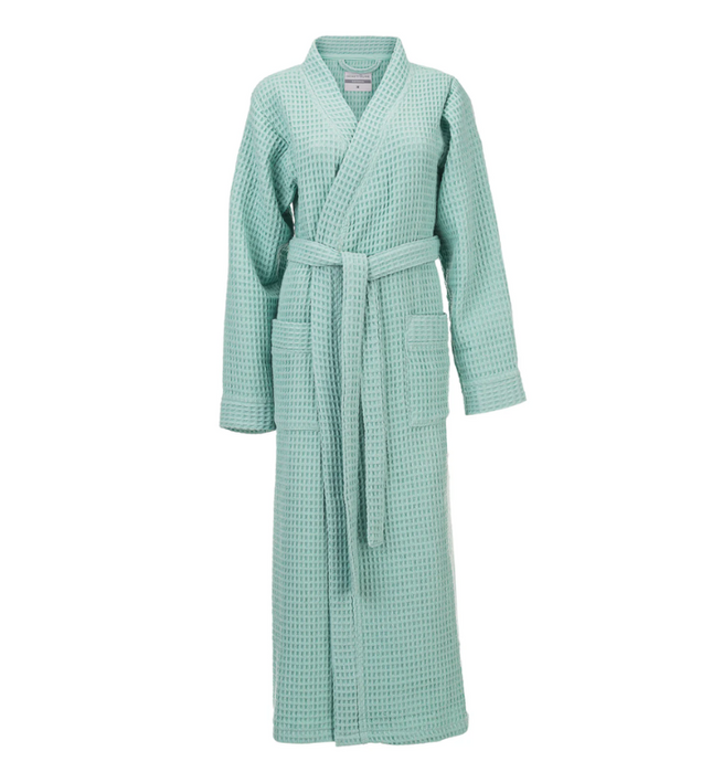 Luxe Wafel Badjas - Sea Green