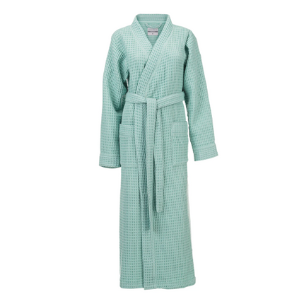 Luxe Wafel Badjas - Sea Green