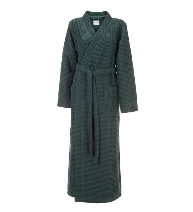 Luxe Wafel Badjas - Army Green