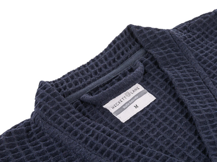 Luxe Wafel Badjas - Navy Blue