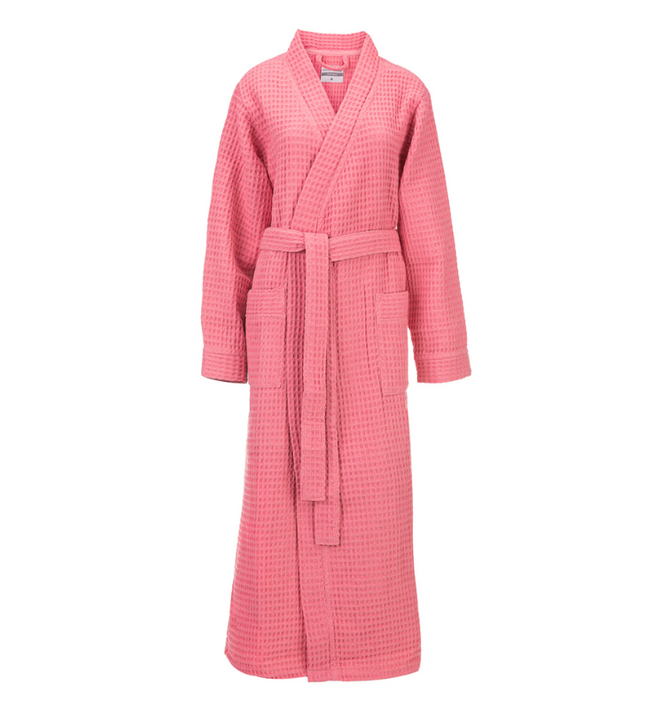 Luxe Wafel Badjas - Baby Pink