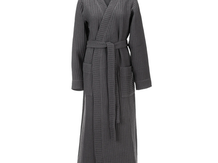 Luxe Wafel Badjas - Steel Grey